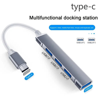 Aluminium USB Hub – 4 oder 7 Ports, USB-C oder USB-A