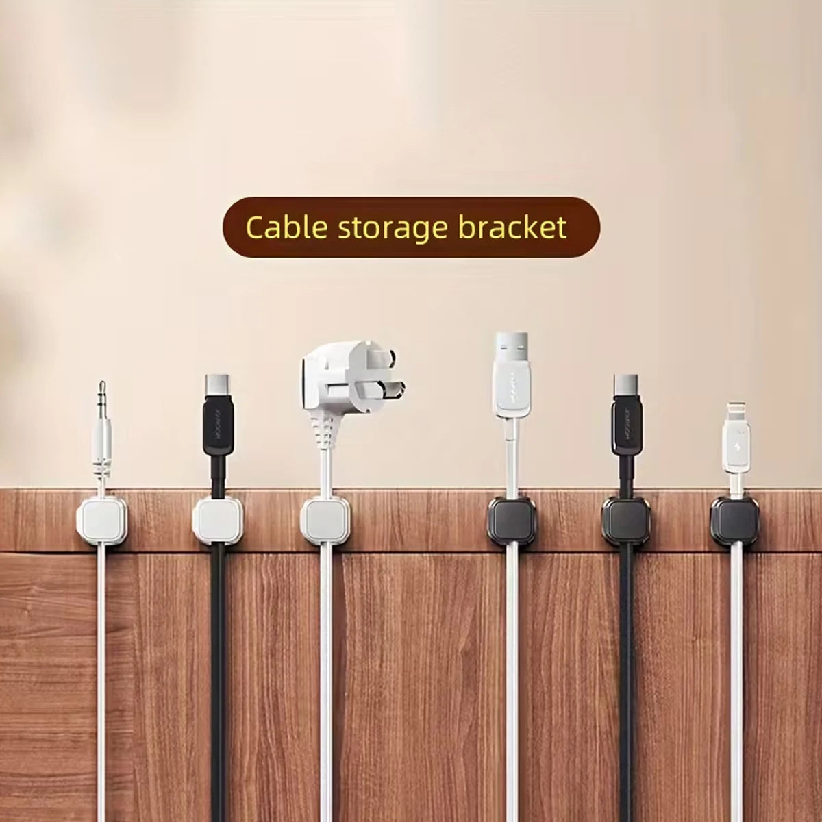 Magnetische Kabelclips – selbstklebender Kabel-Organizer, 6er- oder 12er-Pack
