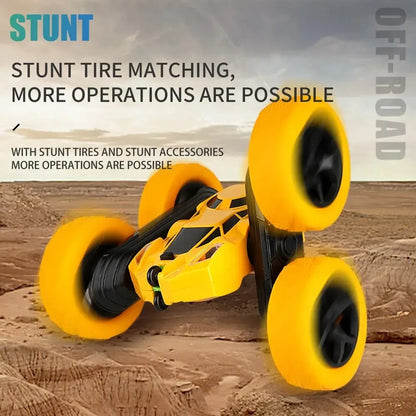 Beidseitig fahrbares RC-Stuntauto – 360°-Flips, geländegängig, LED-Lichter