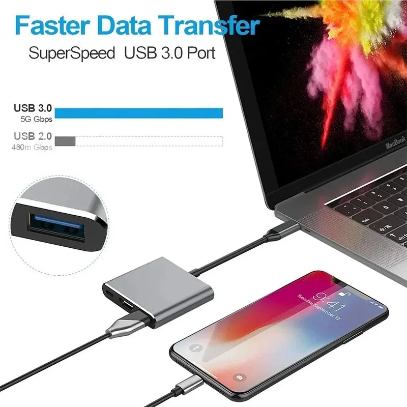 USB-C Hub mit 4K HDMI & PD Schnellladefunktion – Multiport-Adapter