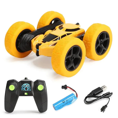 Beidseitig fahrbares RC-Stuntauto – 360°-Flips, geländegängig, LED-Lichter