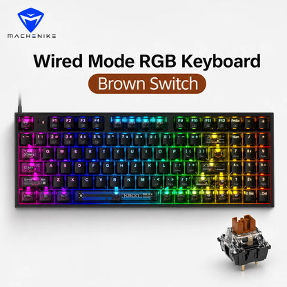 Hot-Swappable RGB Mechanische Gaming-Tastatur – 94 Tasten, 90% Layout