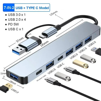 USB-C Hub mit 4K HDMI & PD Schnellladefunktion – Multiport-Adapter
