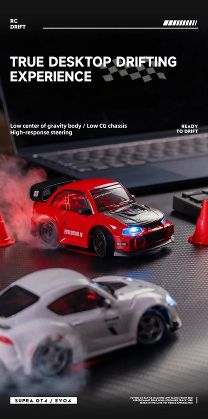 RC Mini Drift Auto 1:43 – Toyota Supra & Mitsubishi Evo | 2,4 GHz