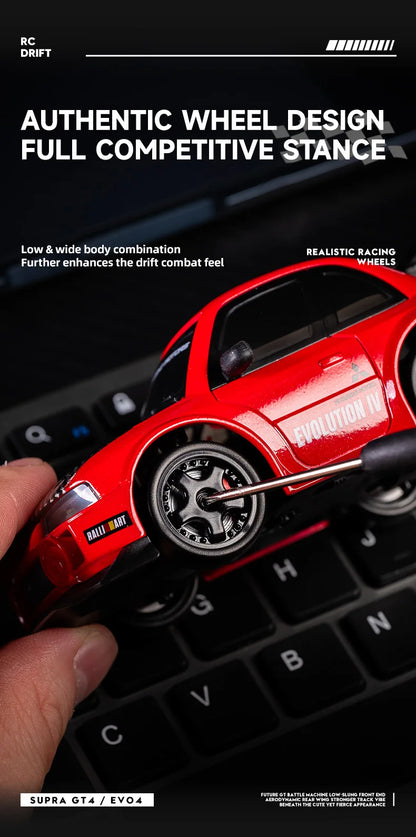 RC Mini Drift Auto 1:43 – Toyota Supra & Mitsubishi Evo | 2,4 GHz