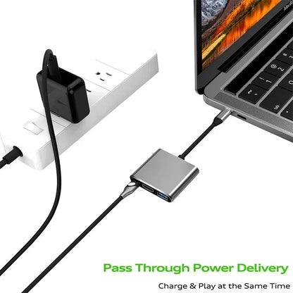 USB-C Hub mit 4K HDMI & PD Schnellladefunktion – Multiport-Adapter