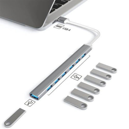 Aluminium USB Hub – 4 oder 7 Ports, USB-C oder USB-A