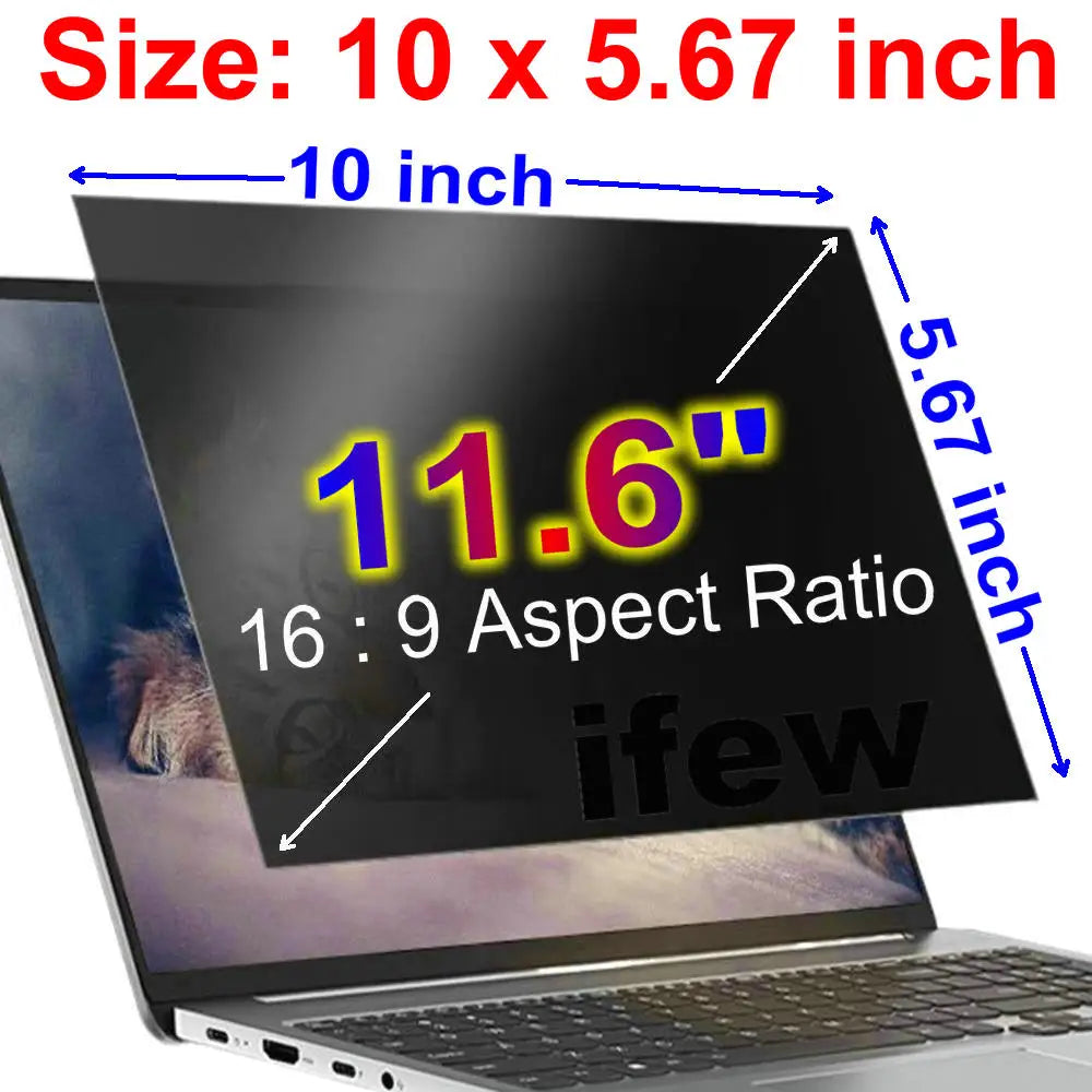 Laptop-Blickschutzfilter – Anti-Spionage-Schutz, 11,6–17,3 Zoll