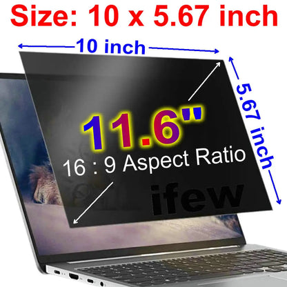 Laptop-Blickschutzfilter – Anti-Spionage-Schutz, 11,6–17,3 Zoll