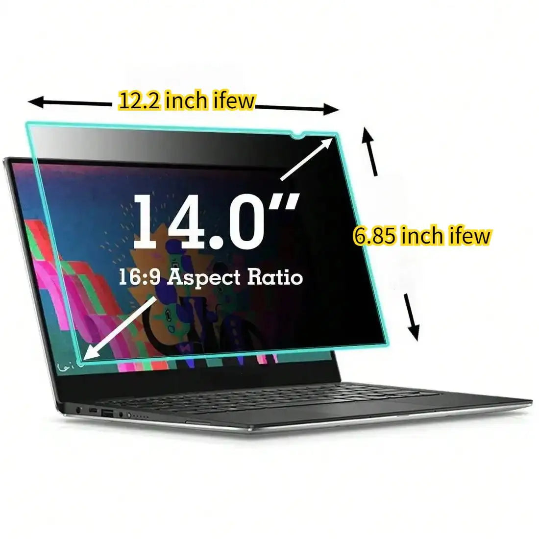 Laptop-Blickschutzfilter – Anti-Spionage-Schutz, 11,6–17,3 Zoll