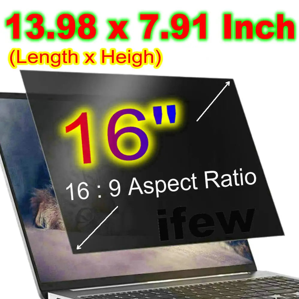 Laptop-Blickschutzfilter – Anti-Spionage-Schutz, 11,6–17,3 Zoll