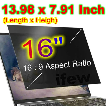 Laptop-Blickschutzfilter – Anti-Spionage-Schutz, 11,6–17,3 Zoll