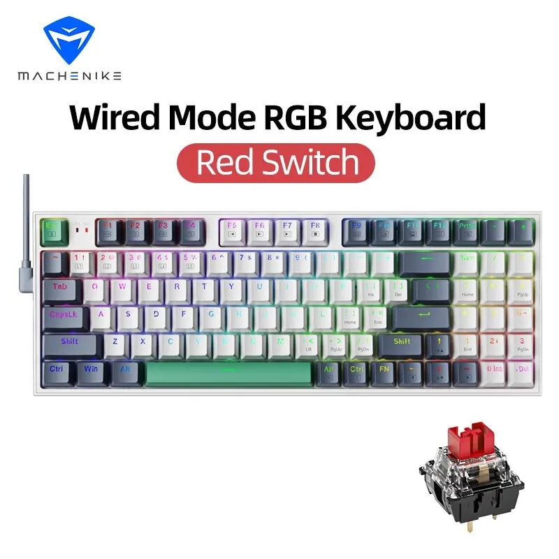 Hot-Swappable RGB Mechanische Gaming-Tastatur – 94 Tasten, 90% Layout