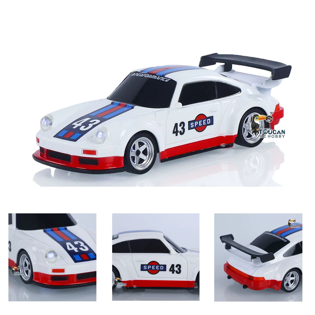 RC Drift Auto 1:43 Gyro 4305 4WD Allrad 2,4 GHz Mini Rennwagen RTR