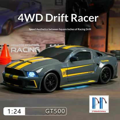1:24 RC-Drift-Auto – Allradantrieb (4WD), 2,4-GHz-Fernsteuerung, bis zu 20 km/h, LED-Beleuchtung
