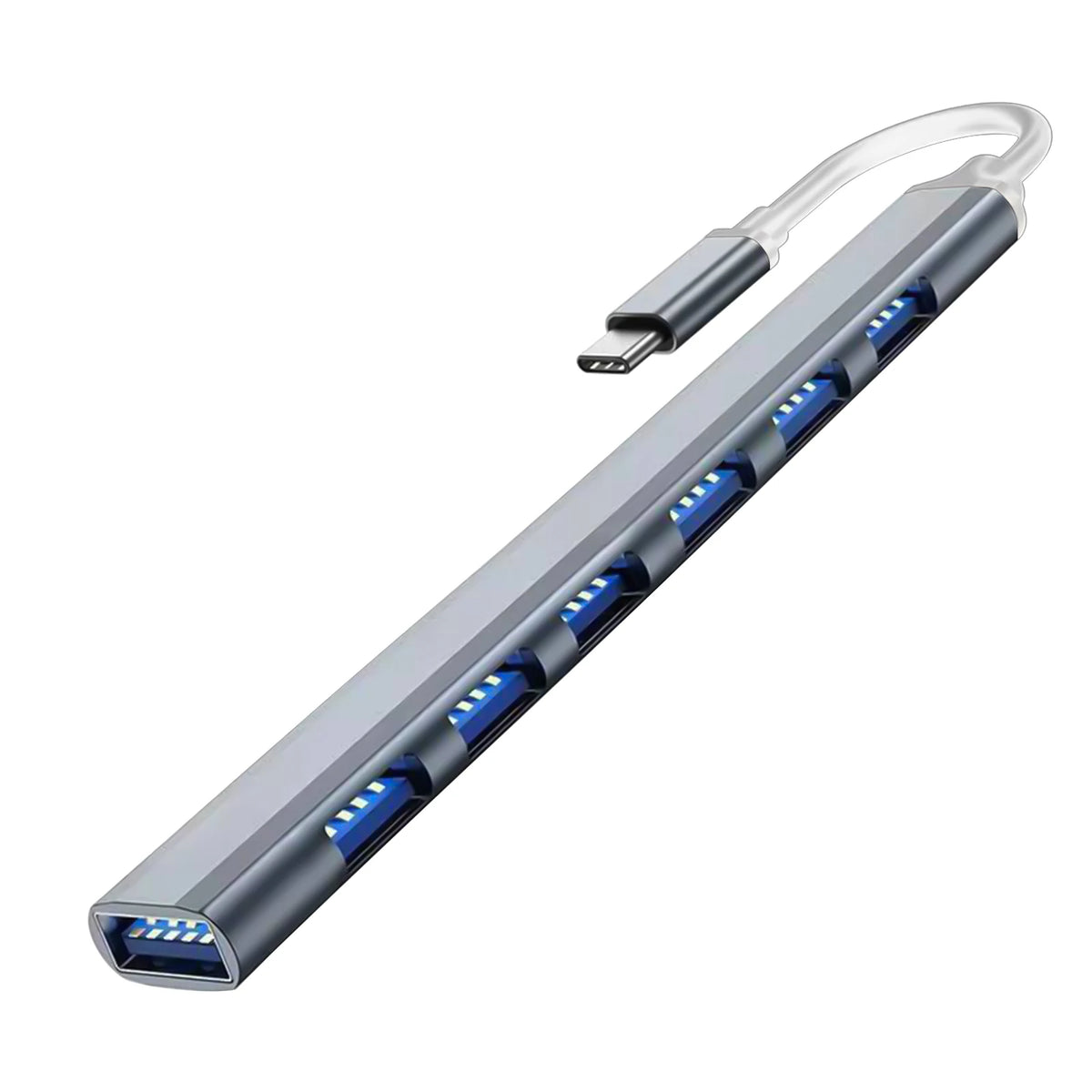 Aluminium USB Hub – 4 oder 7 Ports, USB-C oder USB-A
