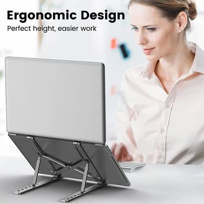 Verstellbarer Aluminium-Laptopständer – faltbar & tragbar