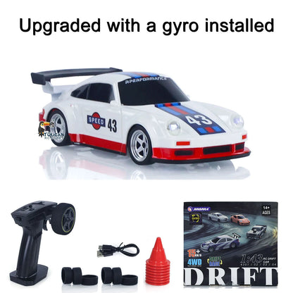 RC Drift Auto 1:43 Gyro 4305 4WD Allrad 2,4 GHz Mini Rennwagen RTR