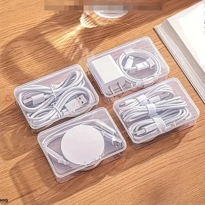 Set aus Kabel-Aufbewahrungsboxen – 7 kleine + 1 große Box
