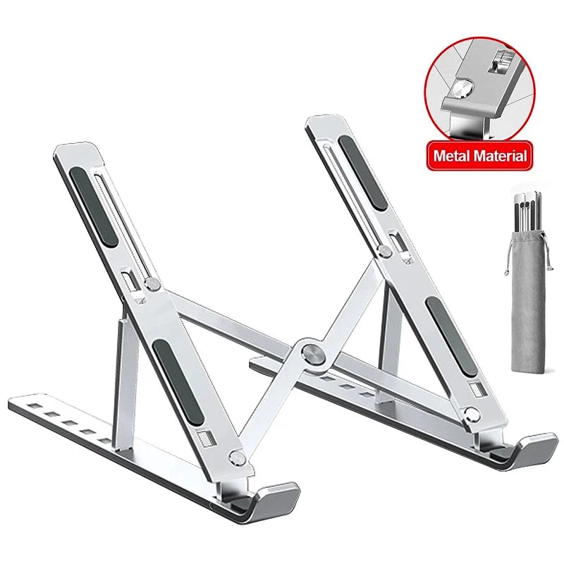 Verstellbarer Aluminium-Laptopständer – faltbar & tragbar