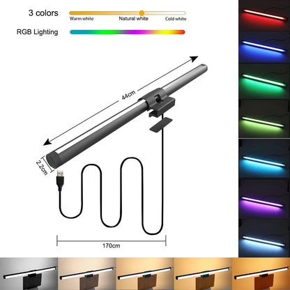 LED Monitor Light Bar – Dimmbare Bildschirmleuchte mit optionalem RGB