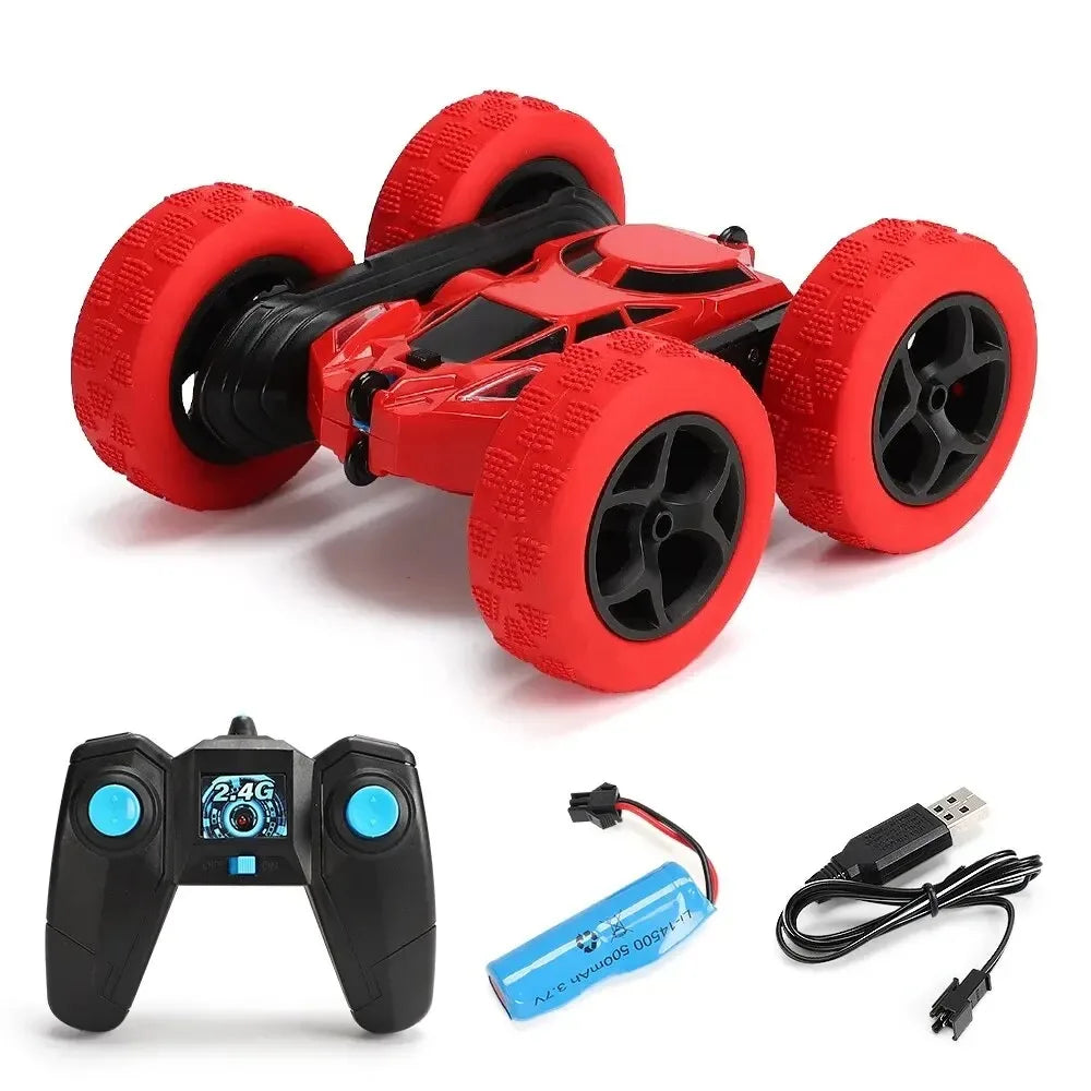 Beidseitig fahrbares RC-Stuntauto – 360°-Flips, geländegängig, LED-Lichter