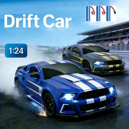 1:24 RC-Drift-Auto – Allradantrieb (4WD), 2,4-GHz-Fernsteuerung, bis zu 20 km/h, LED-Beleuchtung