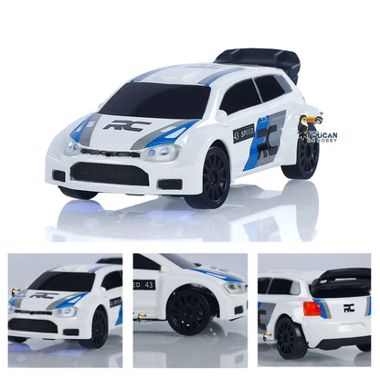 JIABAILE 4307 RC Drift Auto 1:43 mit Gyro 4WD 2,4 GHz Weiß-Blau